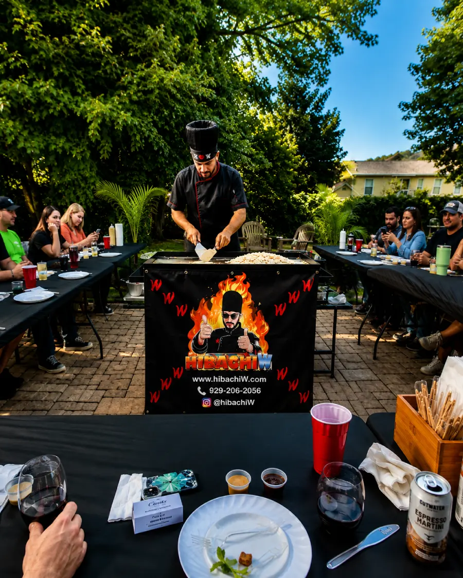 Private hibachi chef cooking fresh hibachi at home across New York