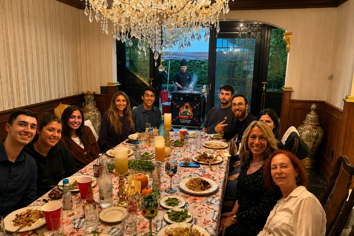Private hibachi at home dinner experience in New York