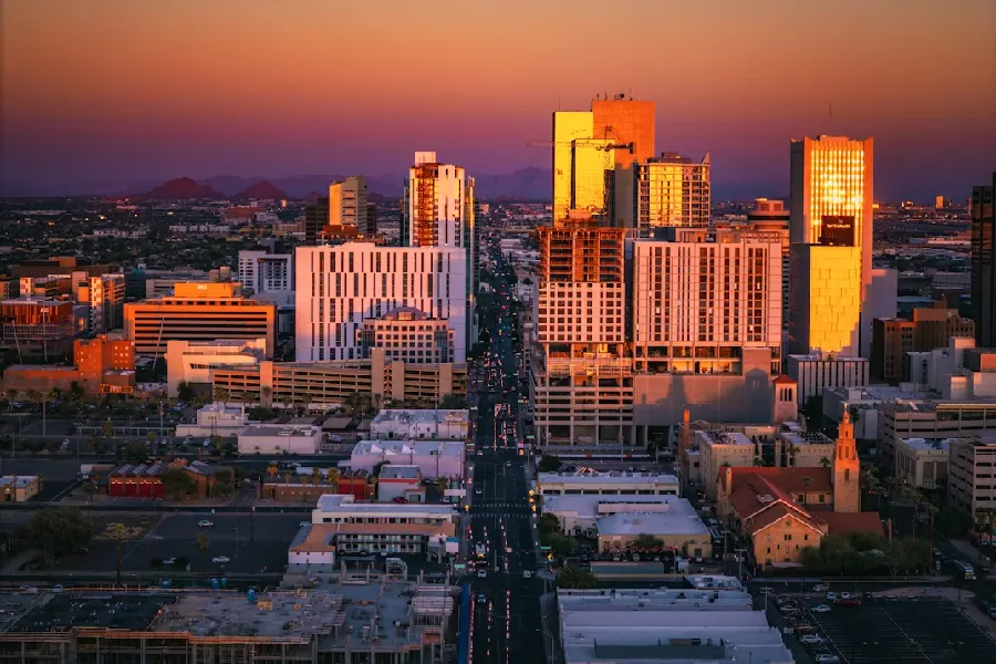 Hibachi service area in Phoenix, Arizona